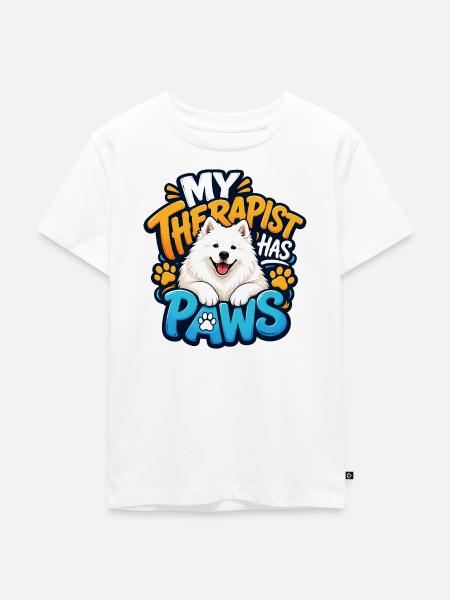 Samojeden - Kinder Premium Bio T-Shirt - Weiß