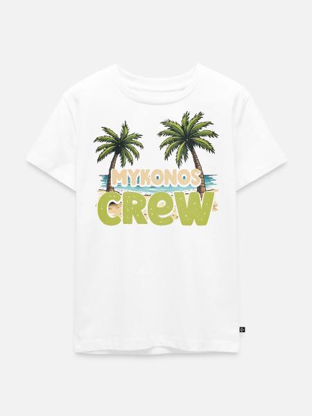 Mykonos Crew - Kinder Premium Bio T-Shirt - Weiß