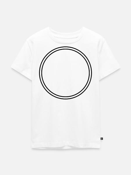 Kreis - Kinder Premium Bio T-Shirt - Weiß