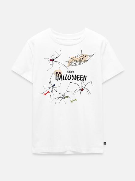 Happy Halloween - Kinder Premium Bio T-Shirt - Weiß
