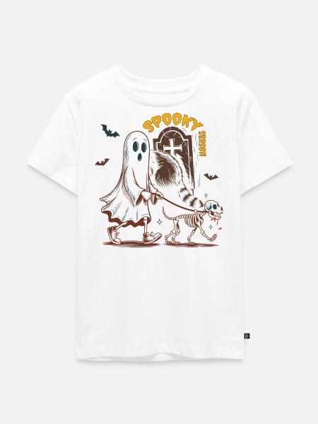 Spooky Season - Kinder Premium Bio T-Shirt - Weiß