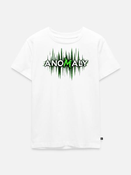 Anomaly Glitch Grün - Kinder Premium Bio T-Shirt - Weiß