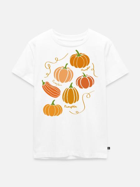 Pumpkin  - Kinder Premium Bio T-Shirt - Weiß