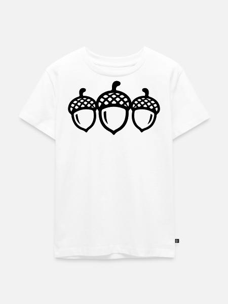 Eichel Symbol - Kinder Premium Bio T-Shirt - Weiß