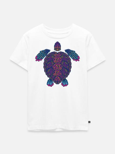 Alebrije-Schildkröte - Kinder Premium Bio T-Shirt - Weiß