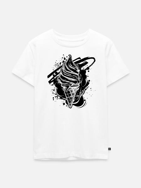 Eiscreme - Kinder Premium Bio T-Shirt - Weiß