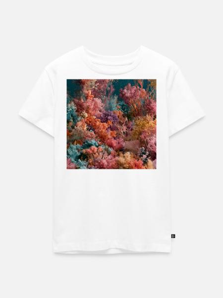 Buntes Unterwasserriff - Kinder Premium Bio T-Shirt - Weiß