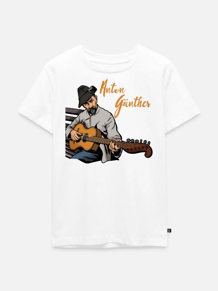 Anton Günther miriquidies Liedermacher - Kinder Premium Bio T-Shirt - Weiß