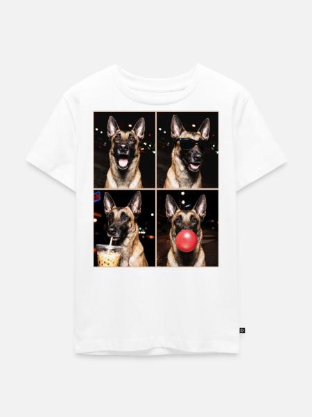 Hunde Belgian Malinois Hund - Kinder Premium Bio T-Shirt - Weiß