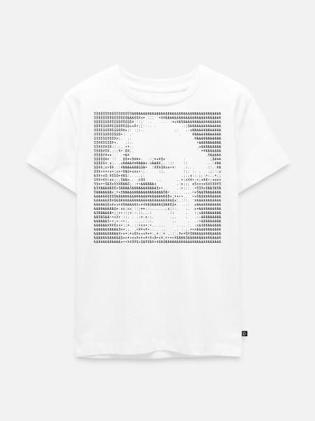 Karl Marx ASCII Porträtkunst - Kinder Premium Bio T-Shirt - Weiß