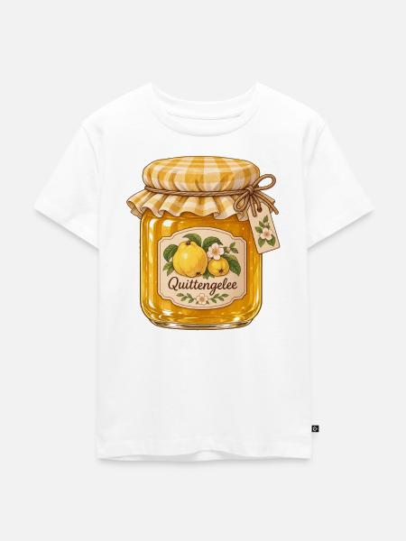 Quitten Gelee - Kinder Premium Bio T-Shirt - Weiß