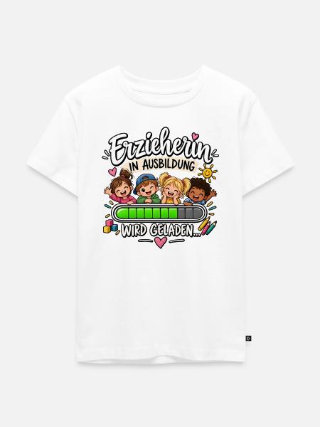 Erzieherin in Ausbildung - Kinder Premium Bio T-Shirt - Weiß