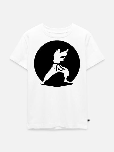 Karateka - Kinder Premium Bio T-Shirt - Weiß