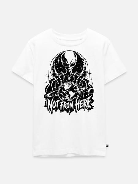 Nicht Von Hier: Weltenführung - Kinder Premium Bio T-Shirt - Weiß