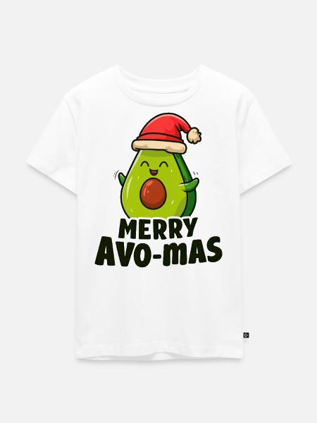 Avocado AvO-Mas Freude - Kinder Premium Bio T-Shirt - Weiß