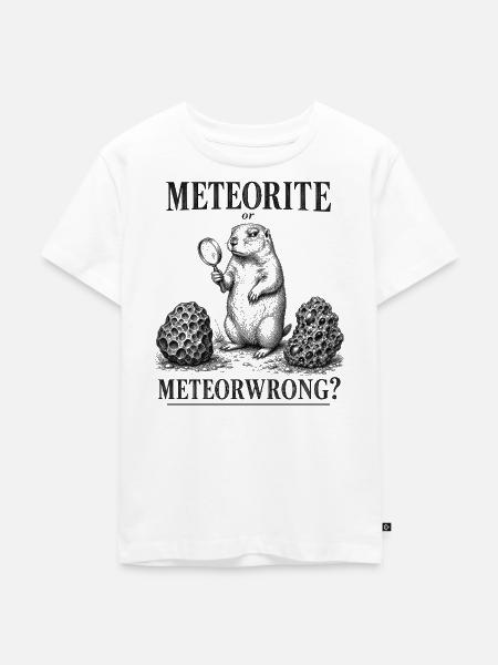  Meteorit Oder Meteorirgendein Präriehund - Kinder Premium Bio T-Shirt - Weiß