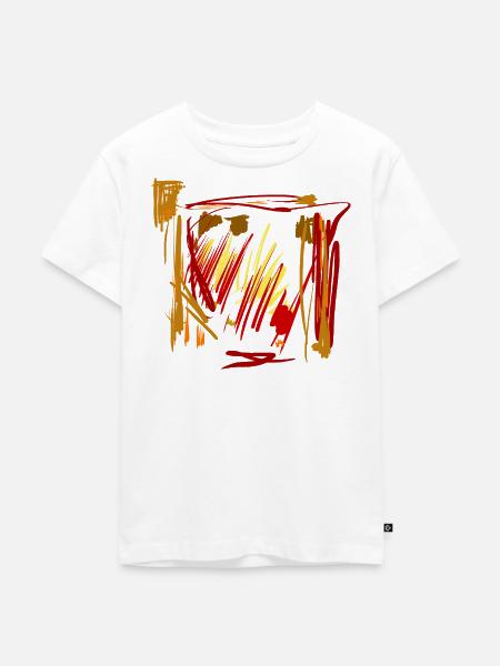 Abstrakter Hintergrund - - Kinder Premium Bio T-Shirt - Weiß