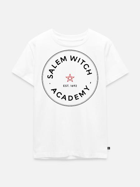 Salem Hexenakademie Emblem - Kinder Premium Bio T-Shirt - Weiß