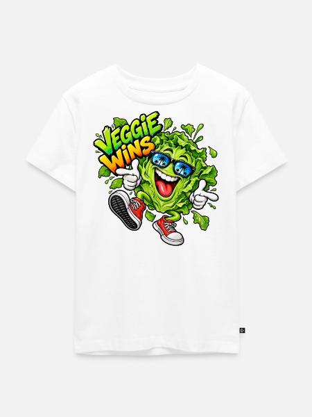 Cooler Salat - Kinder Premium Bio T-Shirt - Weiß