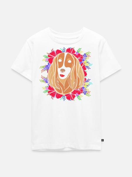 Cocker Spaniel - Kinder Premium Bio T-Shirt - Weiß