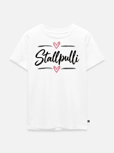 Stallpulli - Pferd - Reiterin - Stall - Pullover - Kinder Premium Bio T-Shirt - Weiß