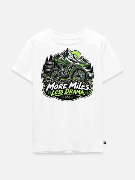 E-Bike Touren - Kinder Premium Bio T-Shirt - Weiß