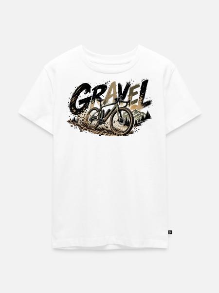 Gravel - Kinder Premium Bio T-Shirt - Weiß