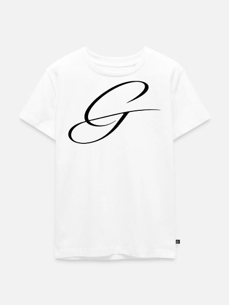 Name mit Anfangsbuchstabe G Greta Gabriel - Kinder Premium Bio T-Shirt - Weiß