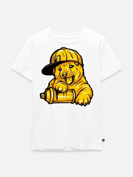 Shiba Inu Hund Tierliebe - Kinder Premium Bio T-Shirt - Weiß