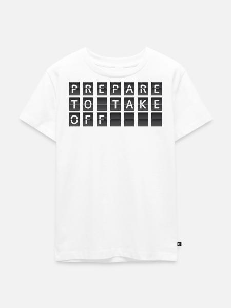 Bereit zum Abflug - Kinder Premium Bio T-Shirt - Weiß
