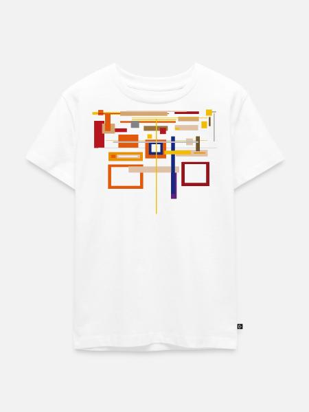 Architektur Muster / Farben Abstrakt - Kinder Premium Bio T-Shirt - Weiß