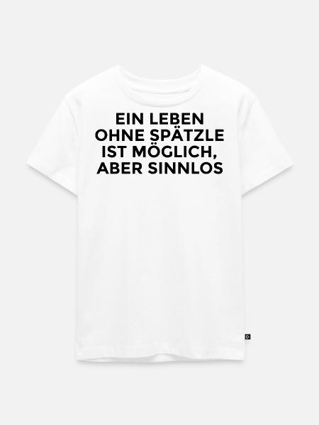 Spätzle Spruch Schwaben Schwabe - Kinder Premium Bio T-Shirt - Weiß