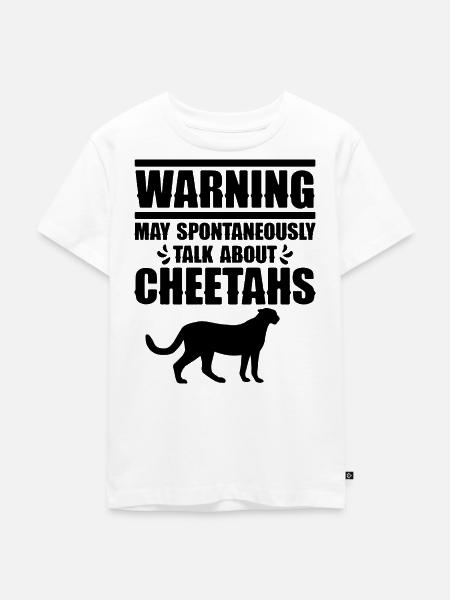 Cheetah Talk Humor - Kinder Premium Bio T-Shirt - Weiß