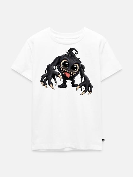 Schattenmonster - Monster unter dem Bett Party - Kinder Premium Bio T-Shirt - Weiß