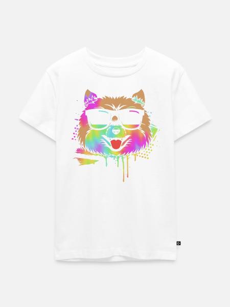 Pomeranian Zwergspitz Hund - Kinder Premium Bio T-Shirt - Weiß