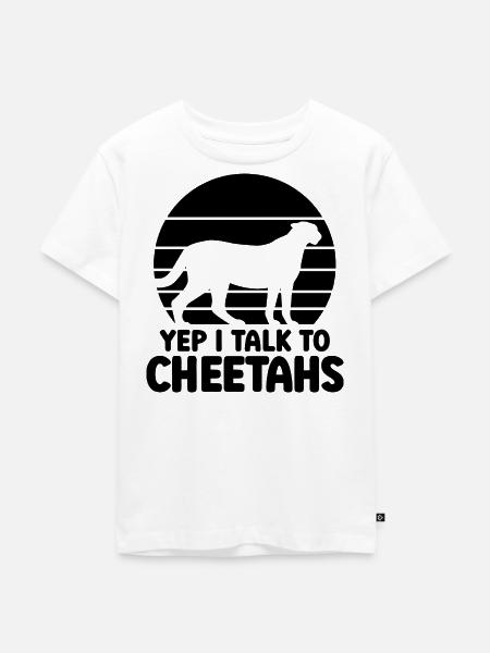 Gepard Humor - Kinder Premium Bio T-Shirt - Weiß