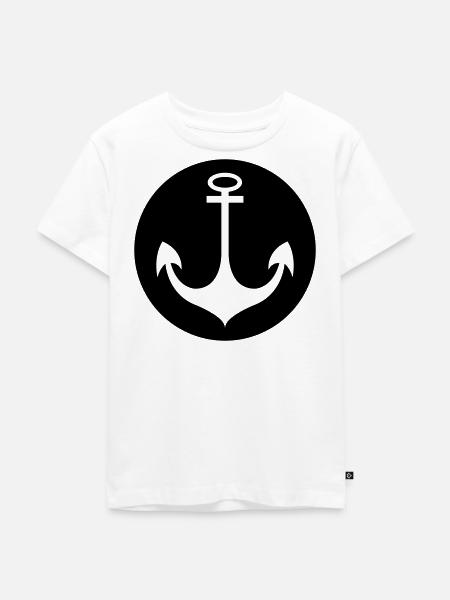 anker - Kinder Premium Bio T-Shirt - Weiß