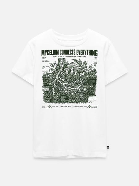 Myzel verbindet alles - Kinder Premium Bio T-Shirt - Weiß