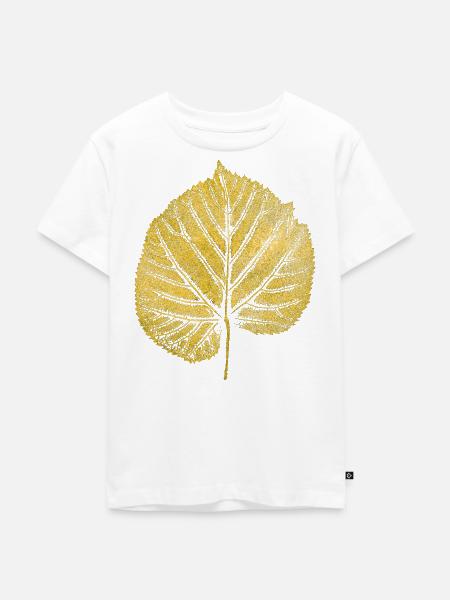 Lindenblatt - Kinder Premium Bio T-Shirt - Weiß