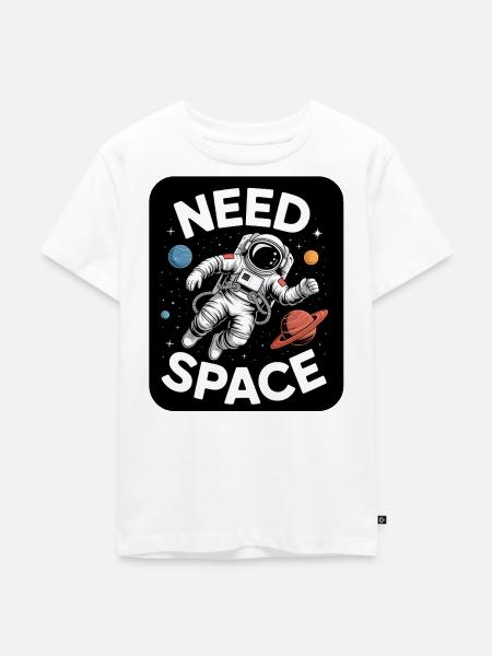 I Need Space Astronaut - Kinder Premium Bio T-Shirt - Weiß