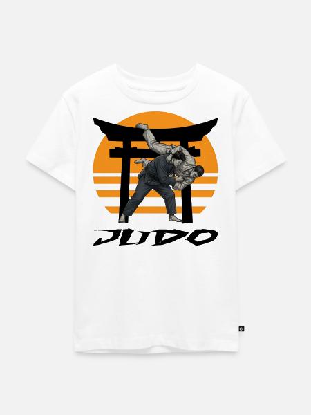 Judo - Kinder Premium Bio T-Shirt - Weiß