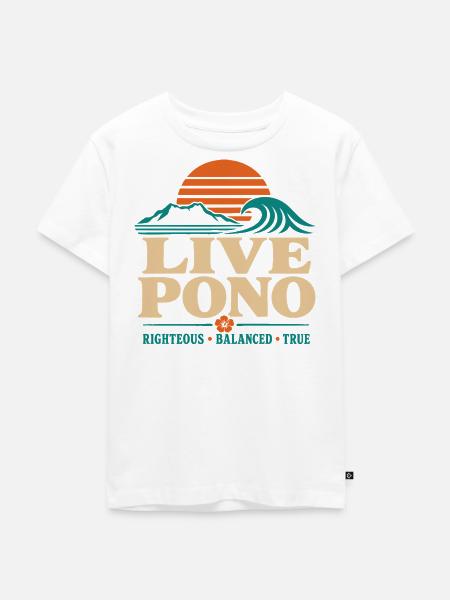 Live Pono - Kinder Premium Bio T-Shirt - Weiß