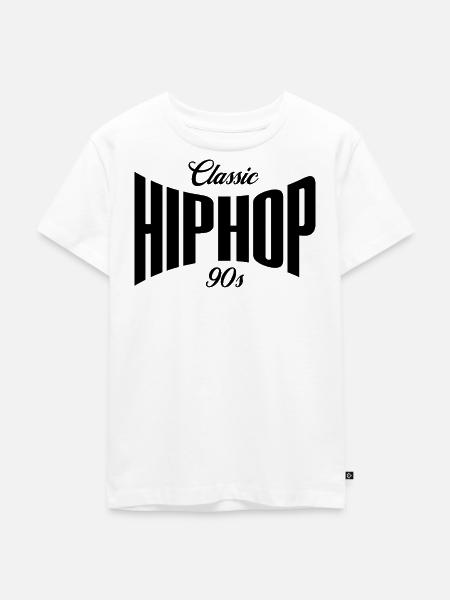 90er-Jahre-Klassiker HipHop - Kinder Premium Bio T-Shirt - Weiß