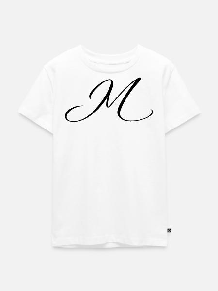 Name mit Anfangsbuchstabe M Mia Matteo - Kinder Premium Bio T-Shirt - Weiß