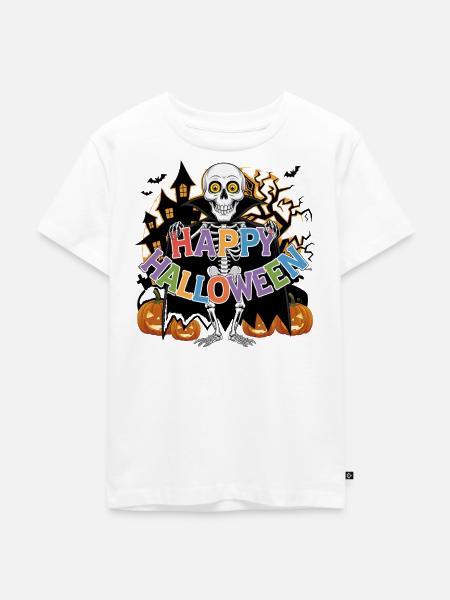 Happy Halloween  - Kinder Premium Bio T-Shirt - Weiß