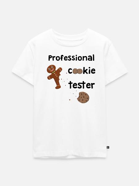 Professional Cookie Tester - Lebkuchenmann - Kinder Premium Bio T-Shirt - Weiß