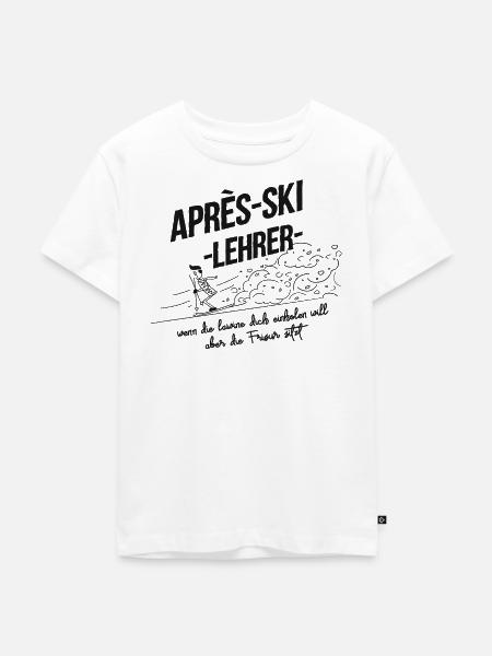 Après Ski Lehrer - Kinder Premium Bio T-Shirt - Weiß