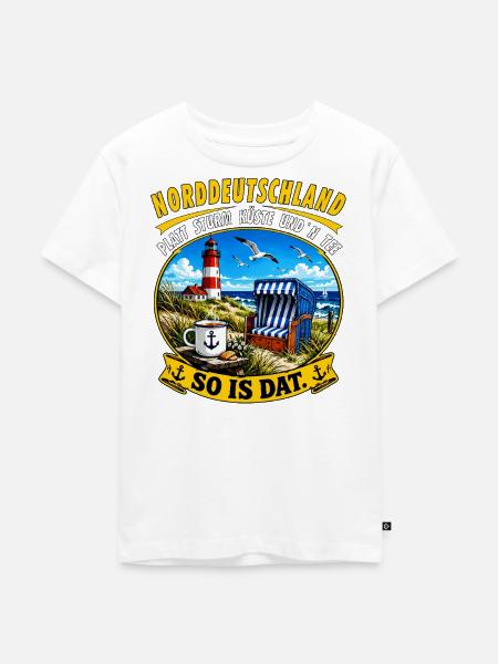 OSTFRIESLAND - Kinder Premium Bio T-Shirt - Weiß