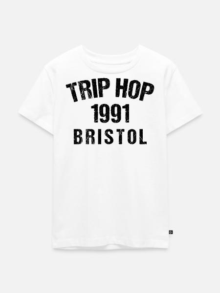 Trip Hop - Kinder Premium Bio T-Shirt - Weiß
