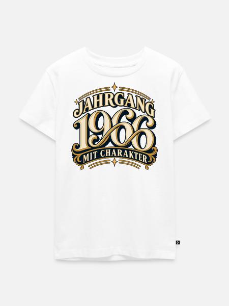 Jahrgang 1966 Charakter - Kinder Premium Bio T-Shirt - Weiß
